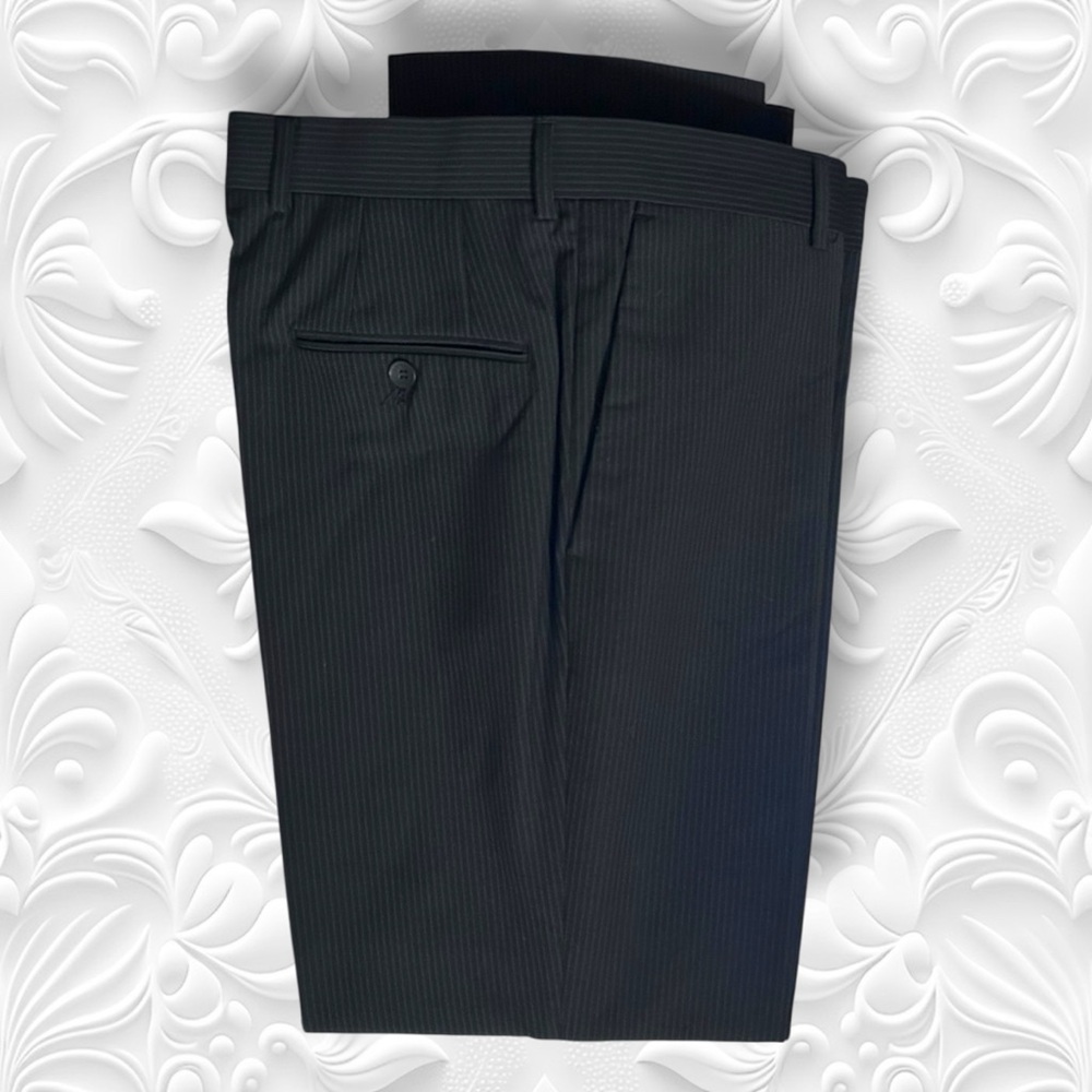Perry Ellis Portfolio Suit Jacket Pants Slacks Pinstripes 40R - Picture 14 of 15